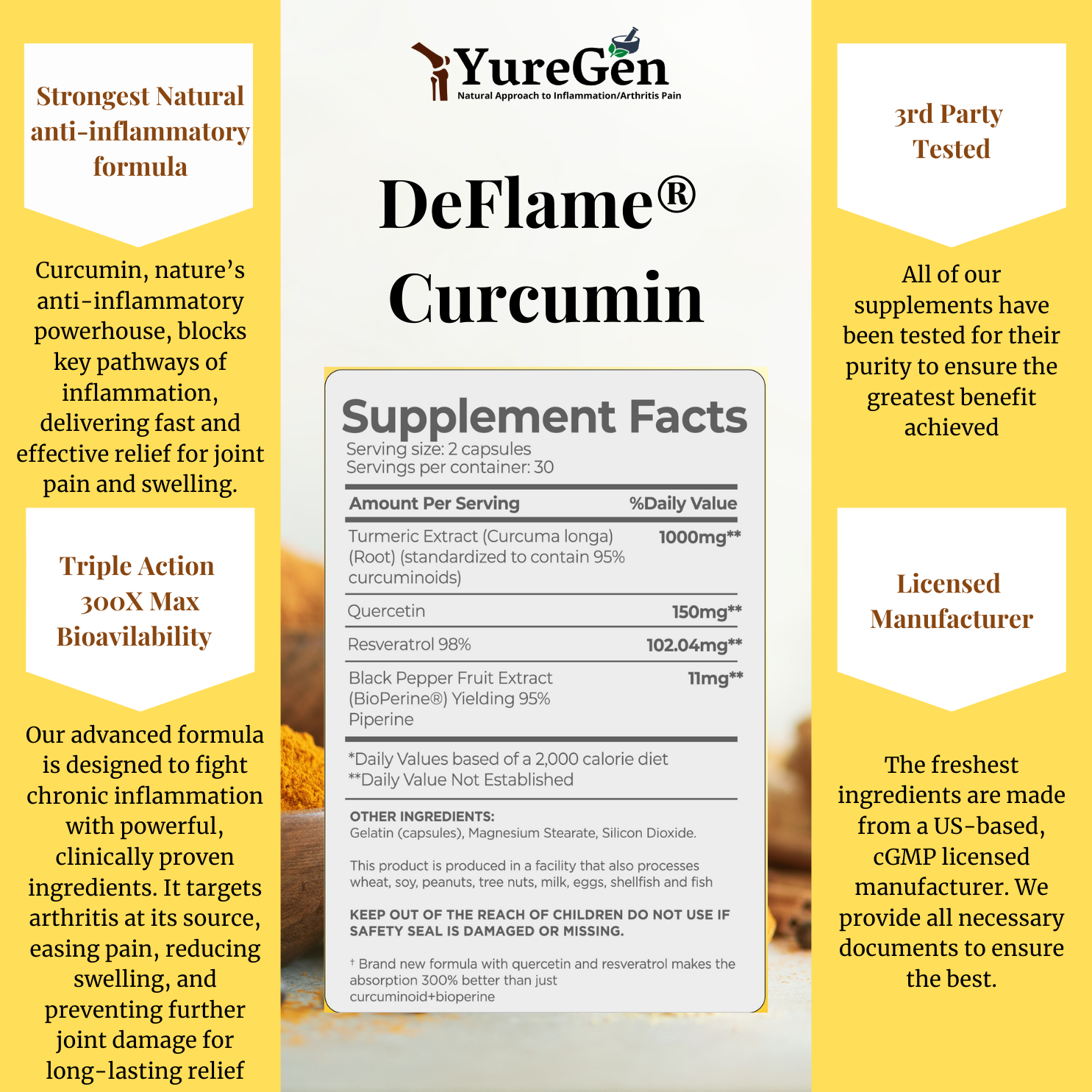 Deflame® Curcumin-Ultra Joint Anti-Inflammatory Formula